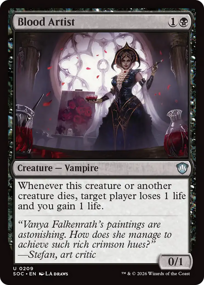 Blood Artist [Secrets of Strixhaven Commander] Magic: The Gathering
