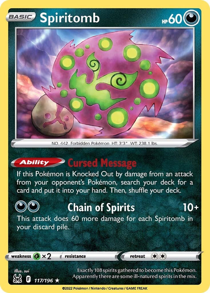 Spiritomb (117/196) [Sword & Shield: Lost Origin] Pokémon