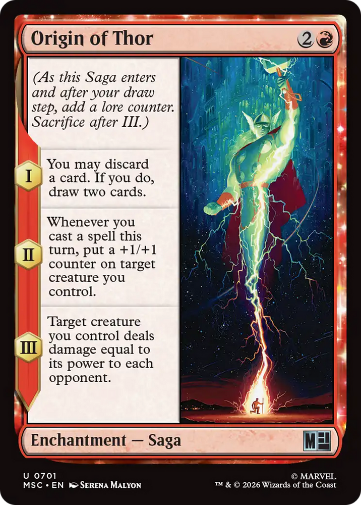 Origin of Thor [Marvel Super Heroes Commander] Magic: The Gathering