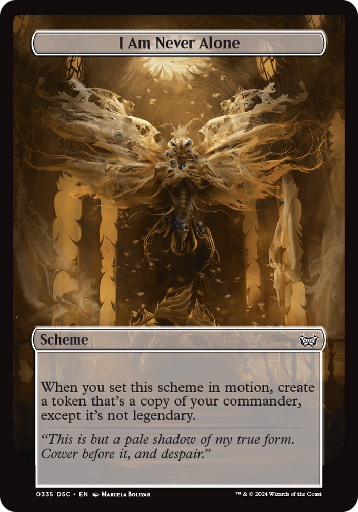 I Am Never Alone (Full Art) [Duskmourn: Archenemy] Magic: The Gathering