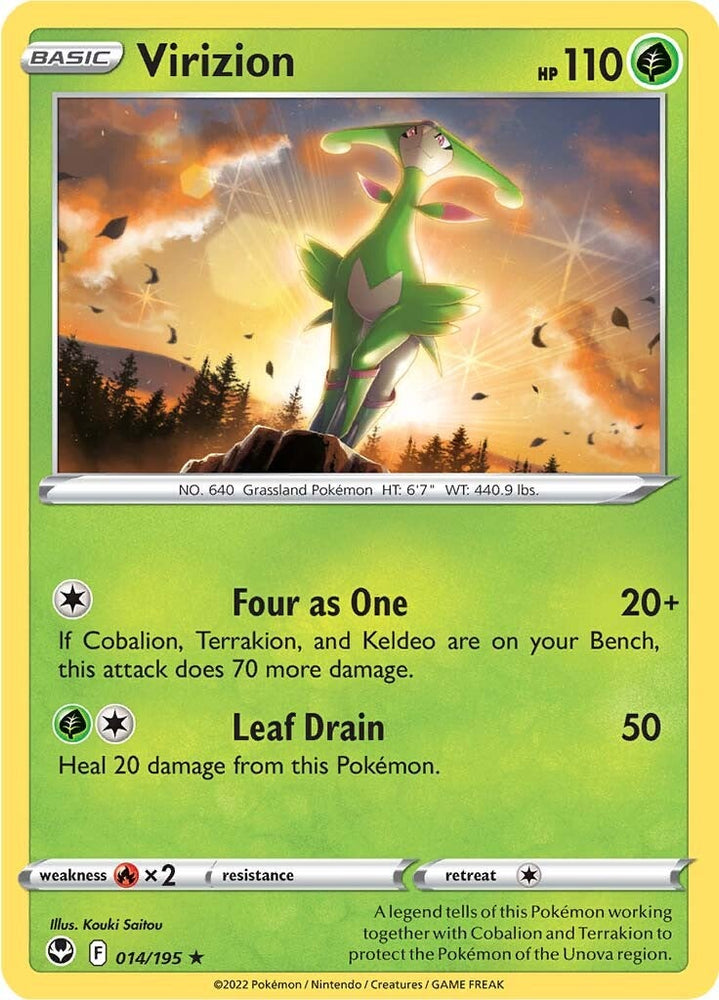 Virizion (014/195) [Sword & Shield: Silver Tempest] Pokémon