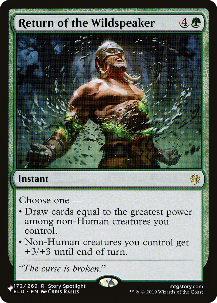 Return of the Wildspeaker [The List] Magic: The Gathering