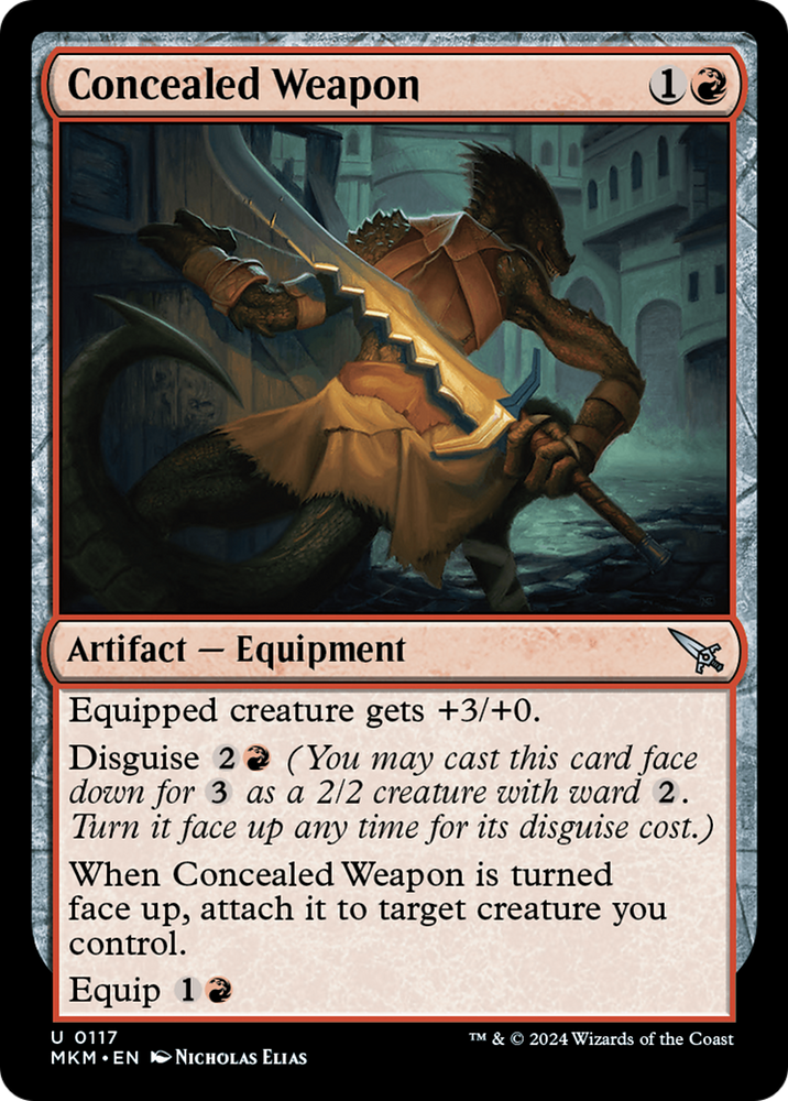 Concealed Weapon [Murders at Karlov Manor] Magic: The Gathering