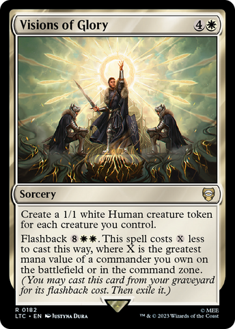 Visions of Glory [The Lord of the Rings: Tales of Middle-Earth Commander] Magic: The Gathering