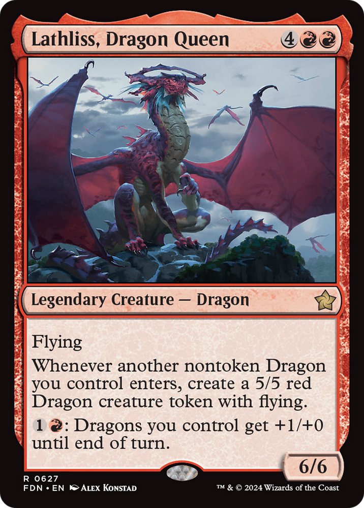 Lathliss, Dragon Queen [Foundations] Magic: The Gathering