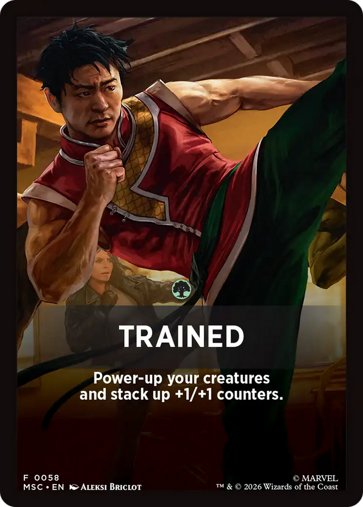 Trained Theme Card [Marvel Super Heroes Commander] Magic: The Gathering