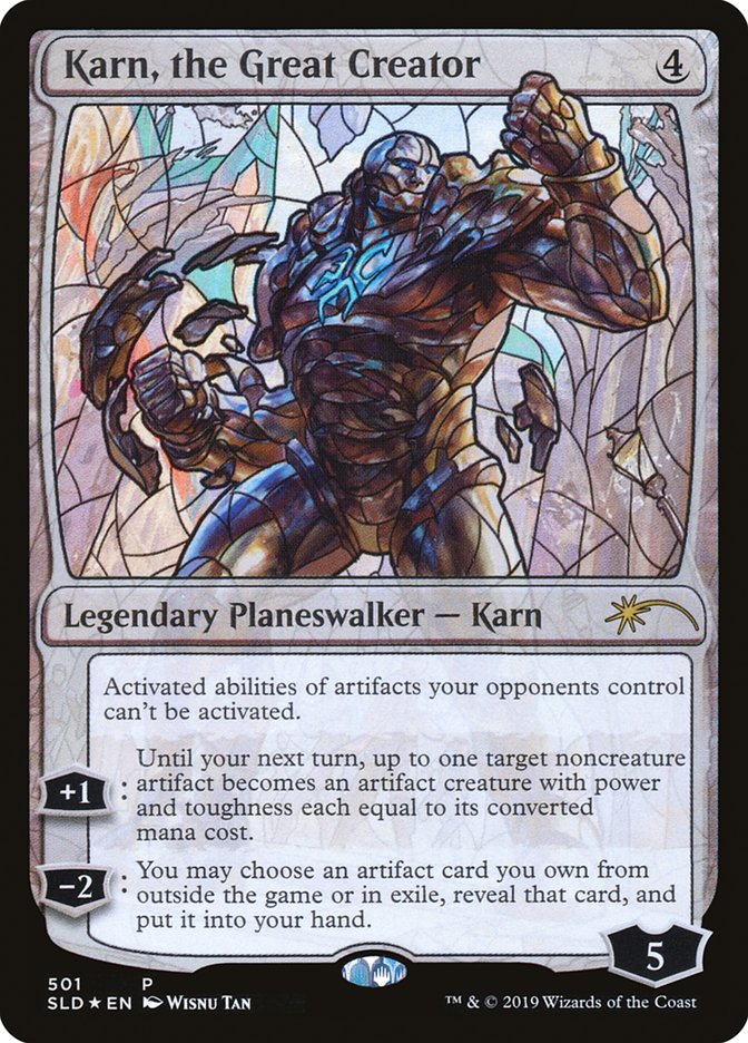 Karn, the Great Creator (Stained Glass) [Secret Lair Drop Promos] Magic: The Gathering