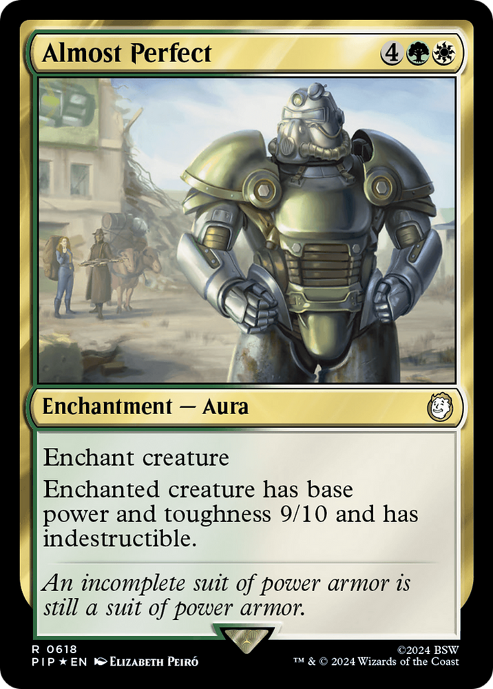 Almost Perfect (Surge Foil) [Fallout] Magic: The Gathering