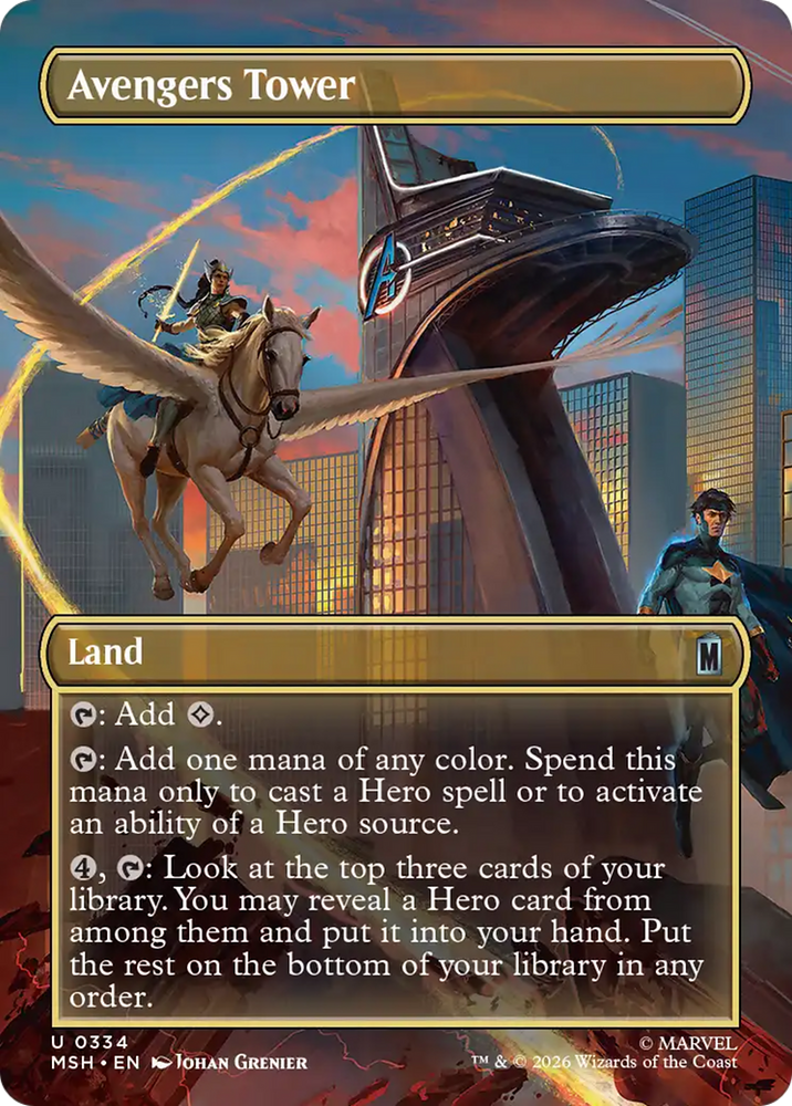 Avengers Tower (Borderless) [Marvel Super Heroes] Magic: The Gathering