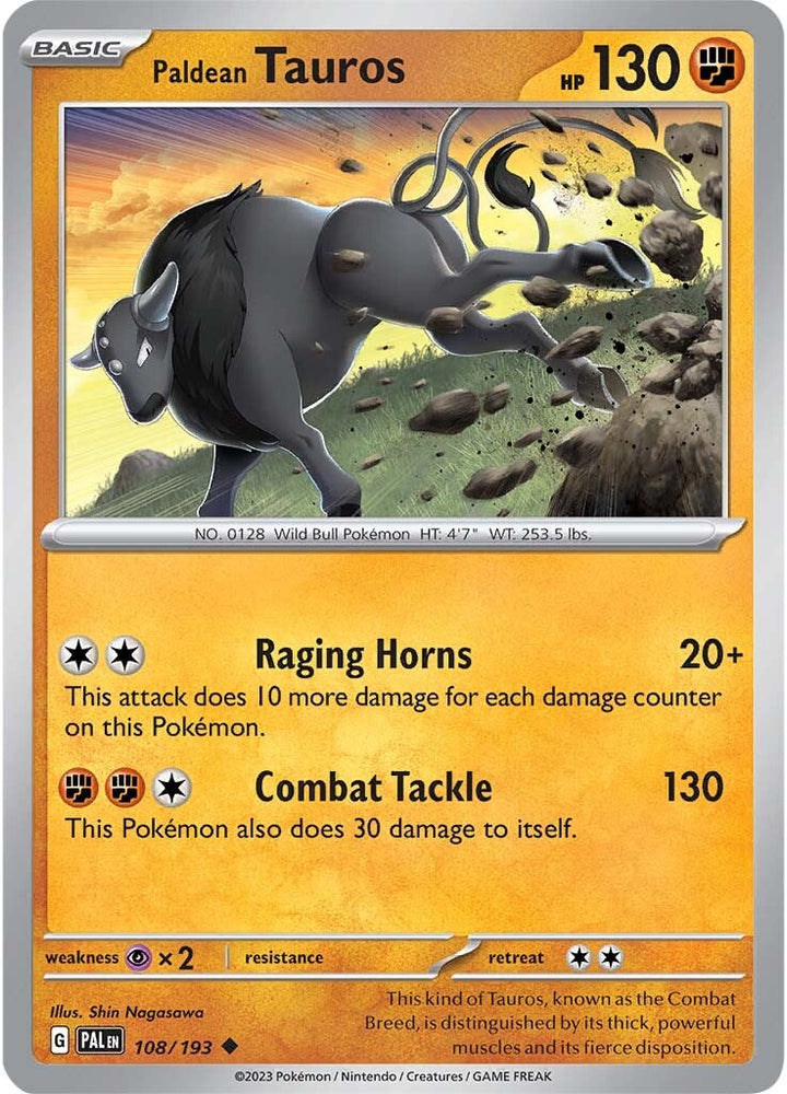 Paldean Tauros (108/193) [Scarlet & Violet: Paldea Evolved] Pokémon