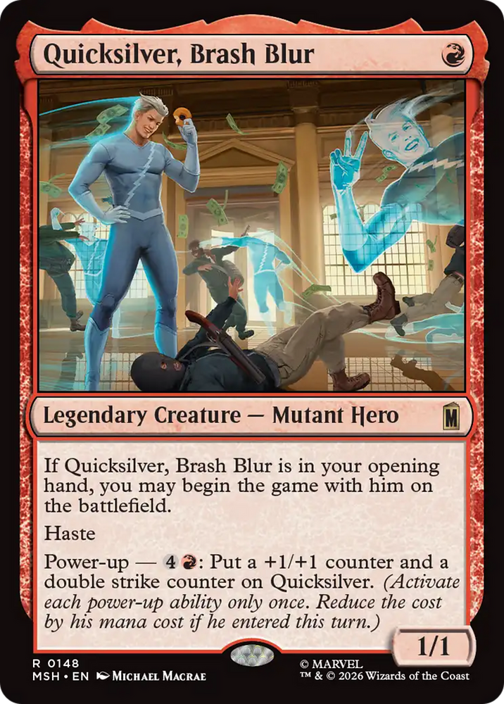 Quicksilver, Brash Blur [Marvel Super Heroes] Magic: The Gathering