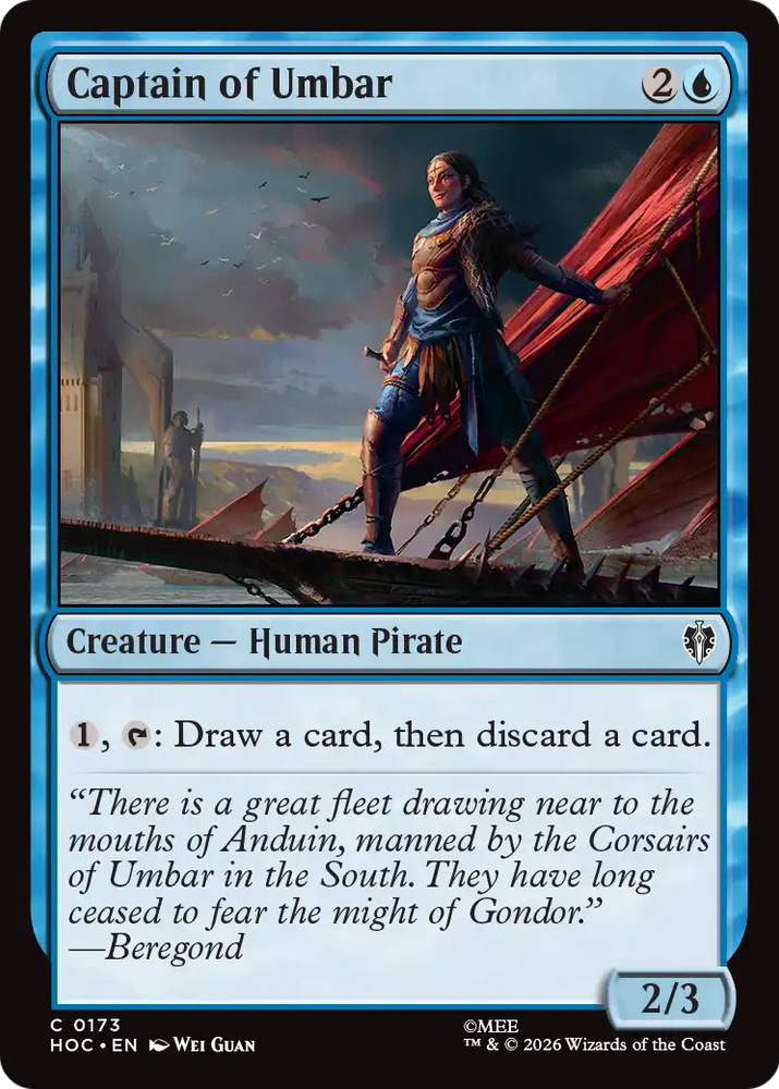 Captain of Umbar [The Hobbit: Eternal-Legal] Magic: The Gathering