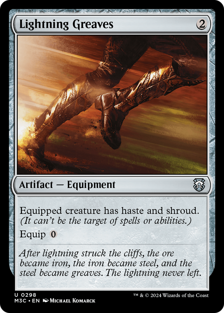 Lightning Greaves [Modern Horizons 3 Commander] Magic: The Gathering