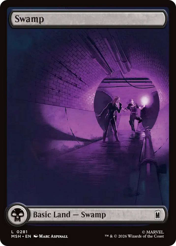 Swamp (0281) [Marvel Super Heroes] Magic: The Gathering