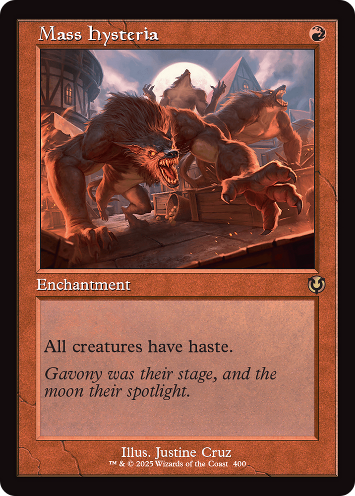 Mass Hysteria (Retro Frame) [Innistrad Remastered] Magic: The Gathering