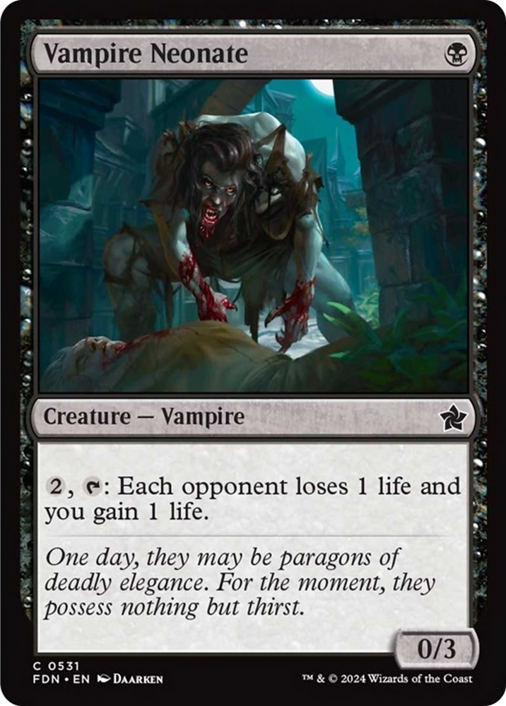 Vampire Neonate [Foundations] Magic: The Gathering