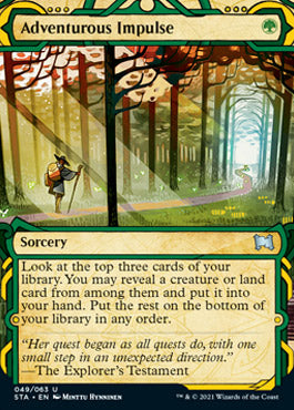 Adventurous Impulse (Foil Etched) [Strixhaven: Mystical Archive] Magic: The Gathering