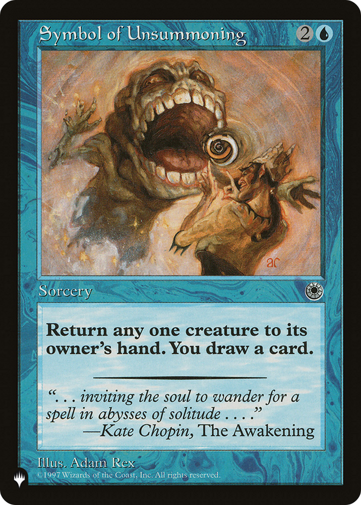 Symbol of Unsummoning [The List] Magic: The Gathering
