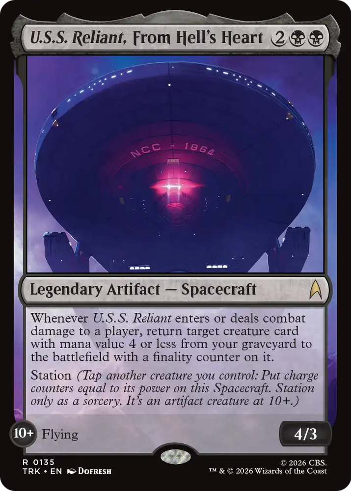 U.S.S. Reliant, From Hell's Heart [Star Trek] Magic: The Gathering