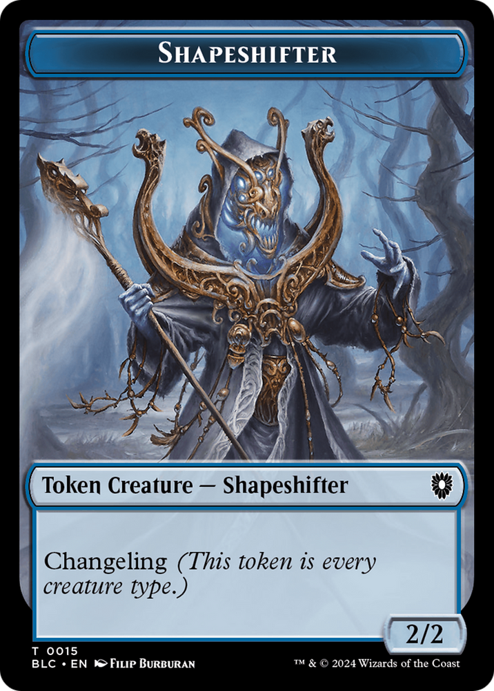 Pest // Shapeshifter Double-Sided Token [Bloomburrow Commander Tokens] Magic: The Gathering