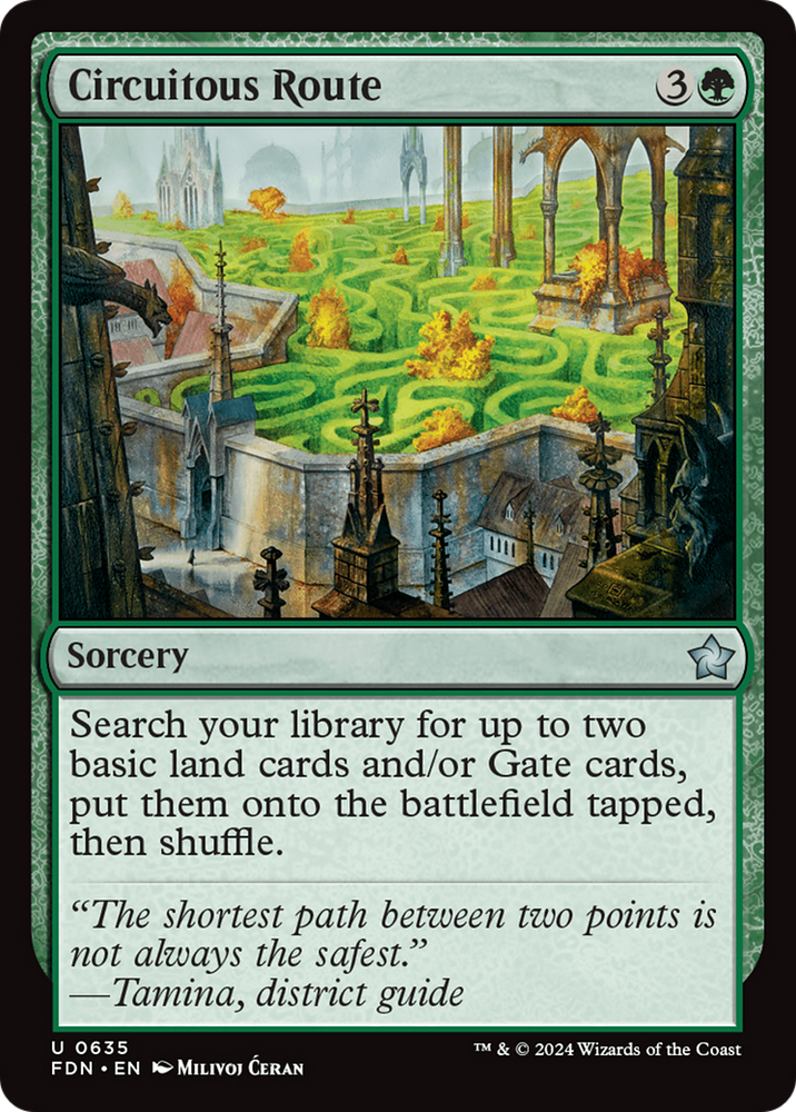 Circuitous Route [Foundations] Magic: The Gathering