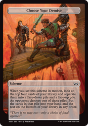 Choose Your Demise (Full Art) [Duskmourn: Archenemy] Magic: The Gathering