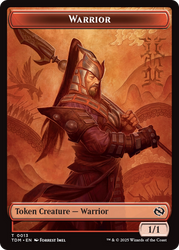 Servo // Warrior Double-Sided Token [Tarkir: Dragonstorm Commander Tokens] Magic: The Gathering