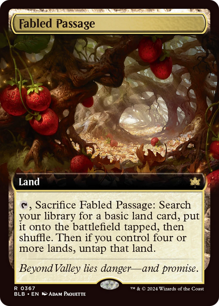Fabled Passage (Extended Art) [Bloomburrow] Magic: The Gathering