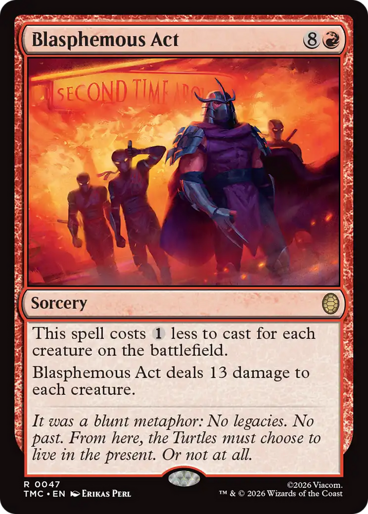 Blasphemous Act [Teenage Mutant Ninja Turtles Commander] Magic: The Gathering