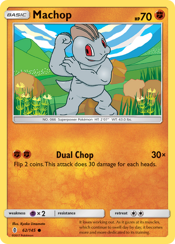 Machop (62/145) [Sun & Moon: Guardians Rising] Pokémon