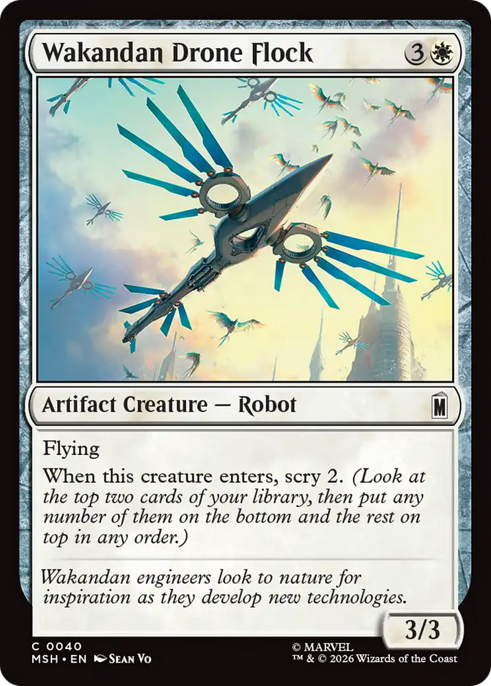 Wakandan Drone Flock [Marvel Super Heroes] Magic: The Gathering