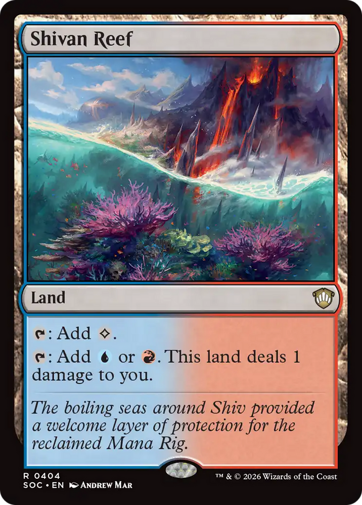 Shivan Reef [Secrets of Strixhaven Commander] Magic: The Gathering