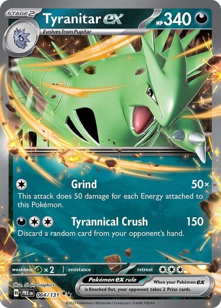 Tyranitar ex (064/131) [Scarlet & Violet: Prismatic Evolutions] Pokémon