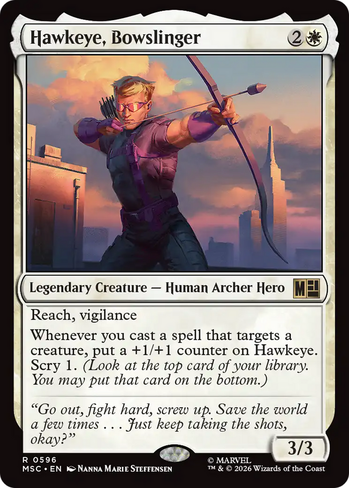 Hawkeye, Bowslinger [Marvel Super Heroes Commander] Magic: The Gathering