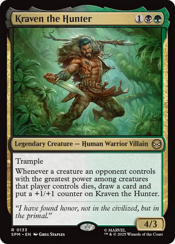 Kraven the Hunter [Marvel's Spider-Man] Magic: The Gathering