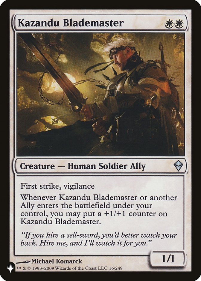 Kazandu Blademaster [The List] Magic: The Gathering