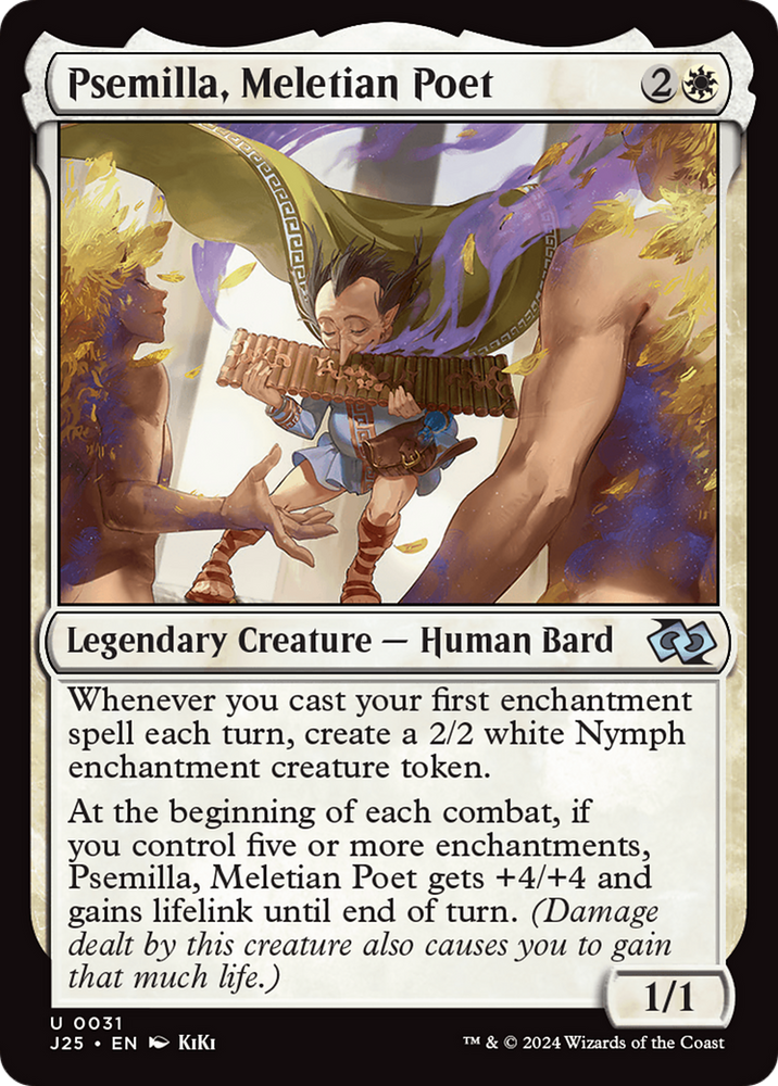 Psemilla, Meletian Poet (Anime) [Foundations Jumpstart] Magic: The Gathering