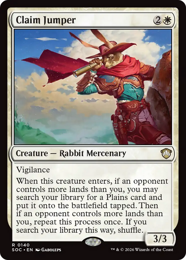 Claim Jumper [Secrets of Strixhaven Commander] Magic: The Gathering