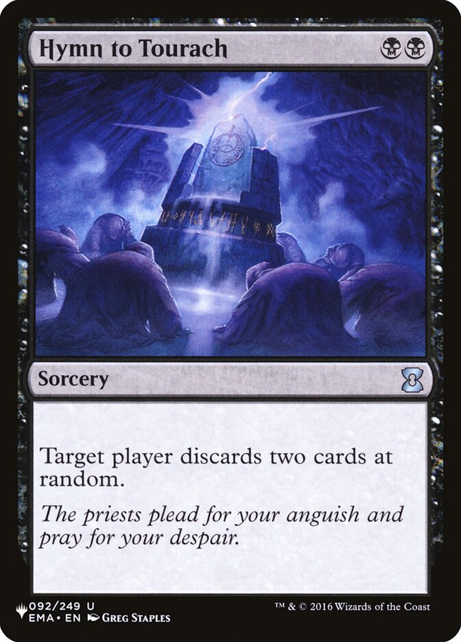 Hymn to Tourach [The List] Magic: The Gathering