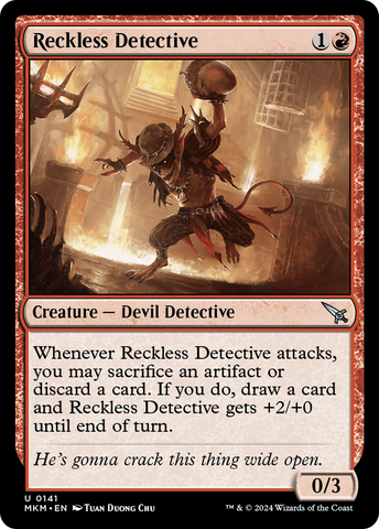 Reckless Detective [Murders at Karlov Manor] Magic: The Gathering