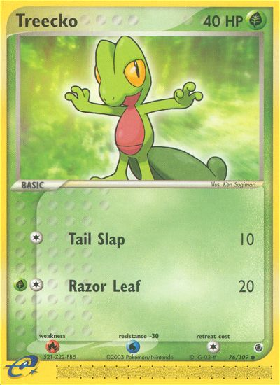 Treecko (76/109) [EX: Ruby & Sapphire] Pokémon