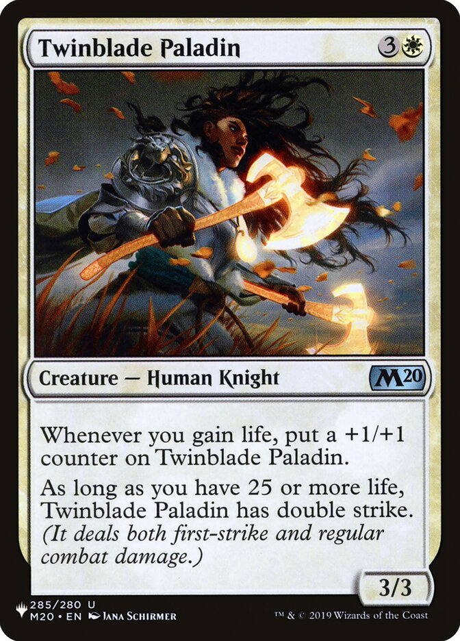 Twinblade Paladin [The List] Magic: The Gathering
