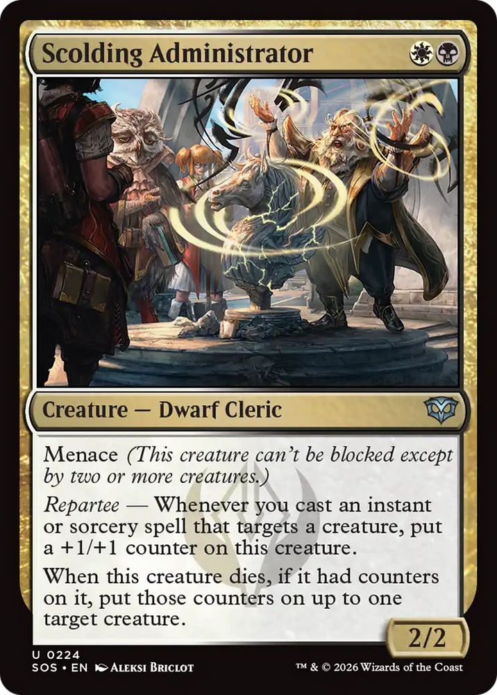 Scolding Administrator [Secrets of Strixhaven] Magic: The Gathering