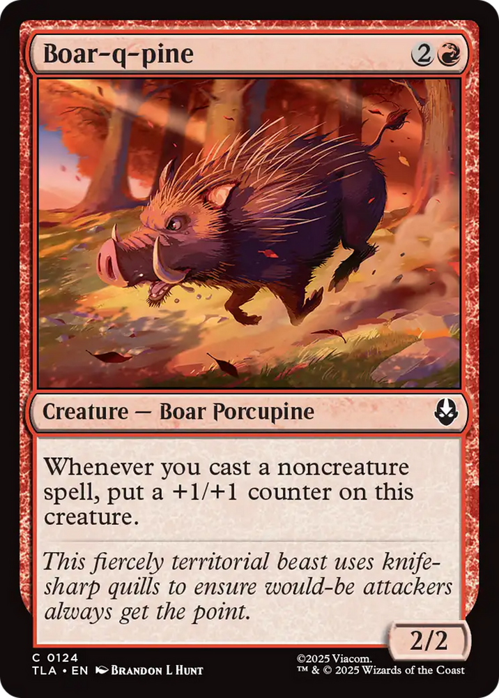 Boar-q-pine [Avatar: The Last Airbender] Magic: The Gathering