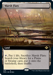 Marsh Flats (Extended Art) [Modern Horizons 2] Magic: The Gathering