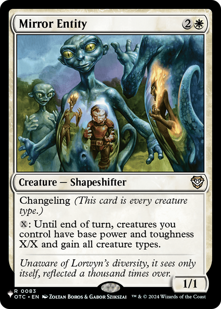 Mirror Entity (OTC) [The List] Magic: The Gathering