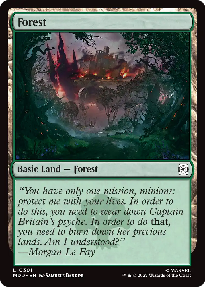 Forest (0301) [Marvel: Darkhold Destiny] Magic: The Gathering