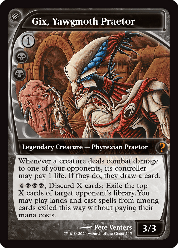 Gix, Yawgmoth Praetor (Future Sight) [Mystery Booster 2] Magic: The Gathering
