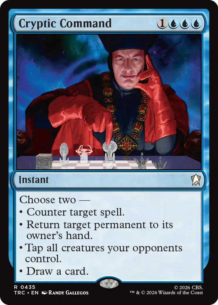 Cryptic Command (Surge Foil) [Star Trek Commander] Magic: The Gathering
