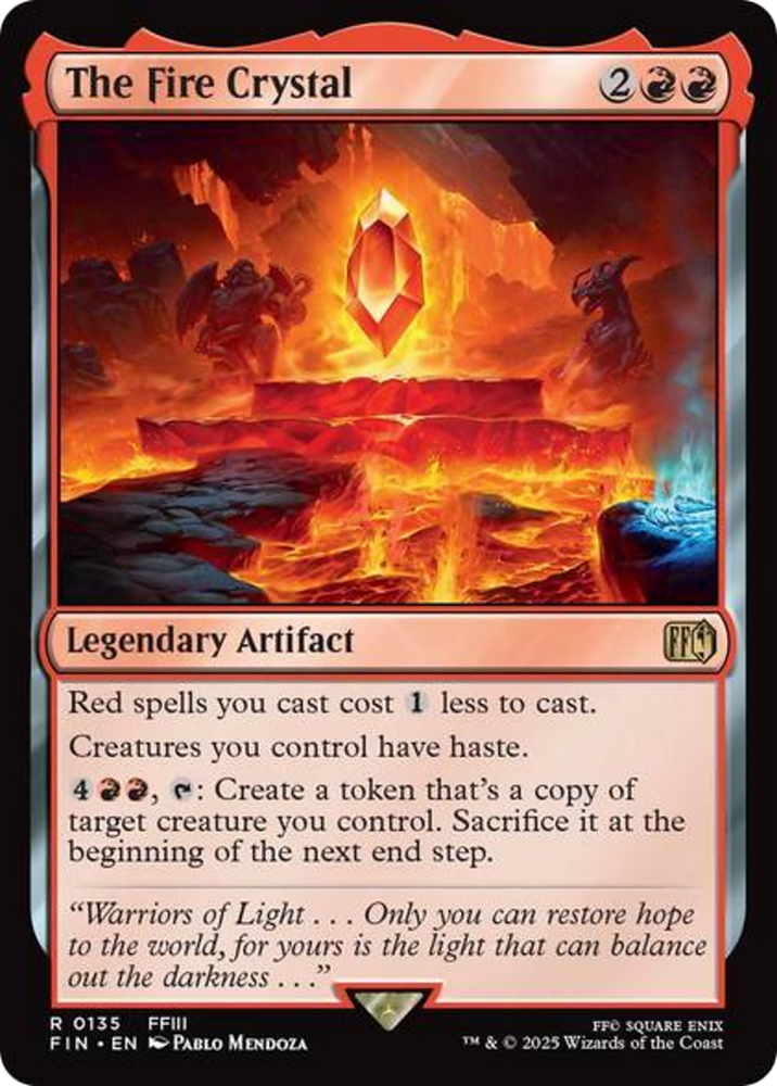 The Fire Crystal [FINAL FANTASY] Magic: The Gathering